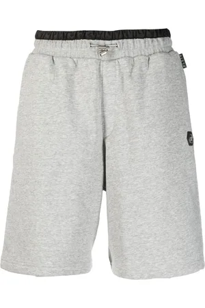 Philipp Plein Shorts sportivi Hexagon con placca logo