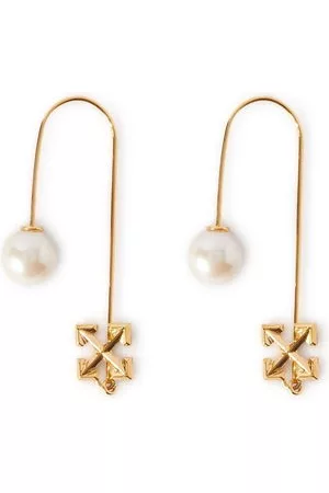 OFF-WHITE Donna Orecchini - Orecchini Pearl & Arrows - Oro