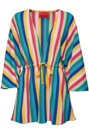 La DoubleJ Donna Vestiti sexy - Abito corto Costiera a righe - Blu