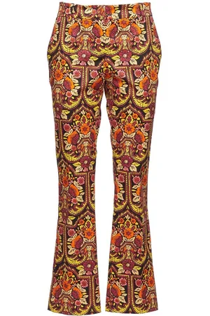 La DoubleJ Pantaloni svasati a fiori