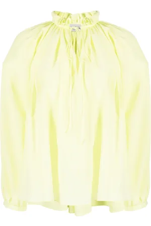 Lanvin Blusa con collo plissettato