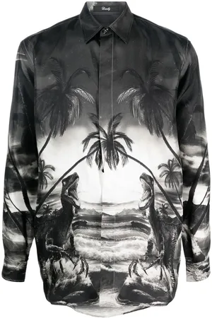 Philipp Plein Camicia con stampa dinosauri