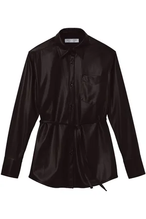 Proenza Schouler Giacca-camicia in finta pelle