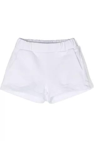 Il gufo Pantaloncini - Shorts con ricamo - Bianco