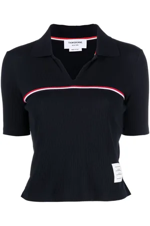 Thom Browne Polo con banda RWB