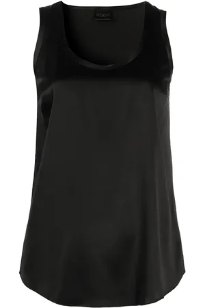 Brunello Cucinelli Blusa smanicata ampia