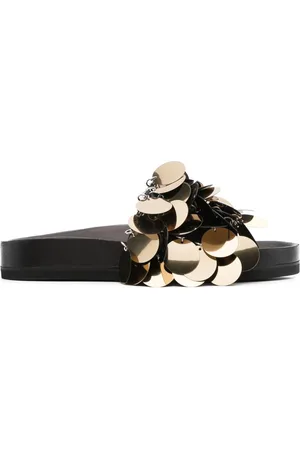 Paco rabanne Sandali slides con paillettes