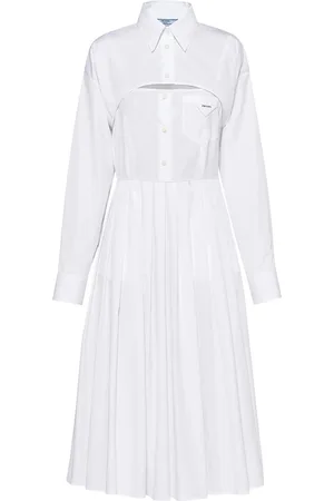 Prada Chemisier con gonna plissettata
