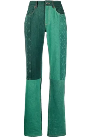 Marine Serre Jeans Moonogram dritti