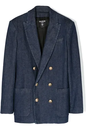 Balmain Blazer denim doppiopetto