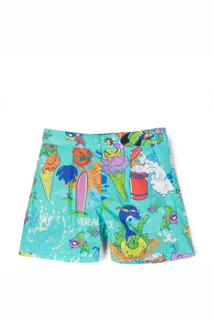 VERSACE Shorts con stampa grafica