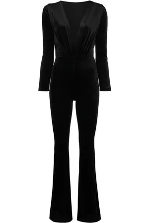 Alchemy Donna Tute lunghe - Tuta intera con scollo a V x Lia Aram - Nero
