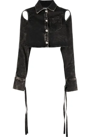 ANDREADAMO Giacca crop con dettaglio cut-out