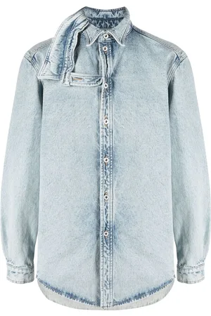 Y / PROJECT Camicia denim con doppio colletto
