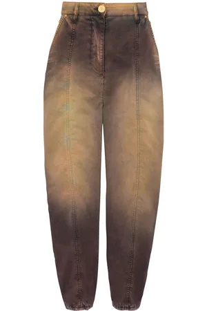 Balmain Jeans affusolati con fantasia tie dye