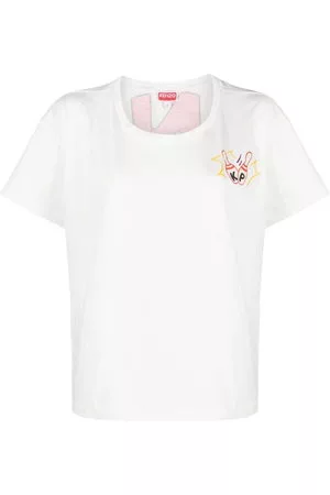 Kenzo Donna T-shirt - T-shirt Bowling con stampa grafica - Bianco