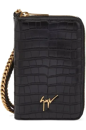 Giuseppe Zanotti Portafoglio con effetto coccodrillo