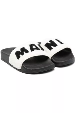 Marni Scarpe stringate e mocassini - Slippers con ricamo - Bianco