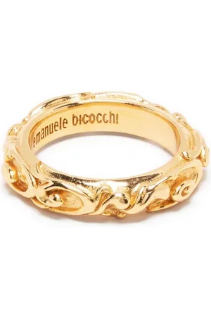EMANUELE BICOCCHI Anello a fascia Gold Arabesque