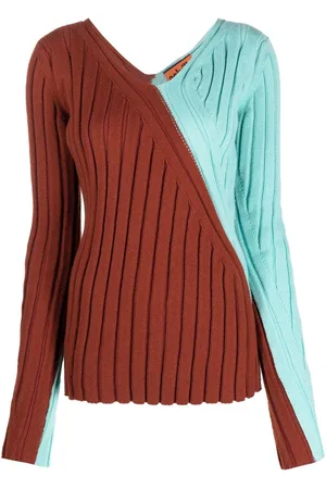 Colville Maglione Twisted Rib con design color-block