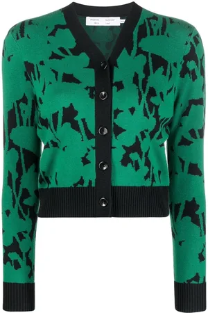 Proenza Schouler Cardigan con intarsi a fiori