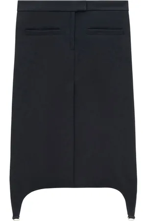 Courrèges Gonna midi con bretelle