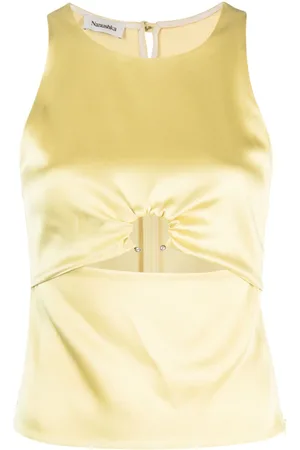 Nanushka Top smanicato con dettaglio cut-out