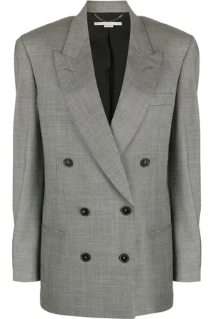 Stella McCartney Blazer doppiopetto con revers a lancia