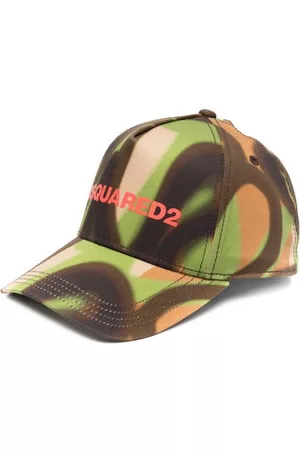 Dsquared2 Bambino Cappelli con visiera - Cappello da baseball con stampa camouflage - Verde