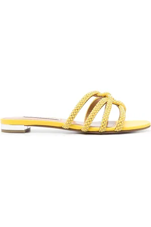 Aquazzura Sandali Moondust con suola piatta