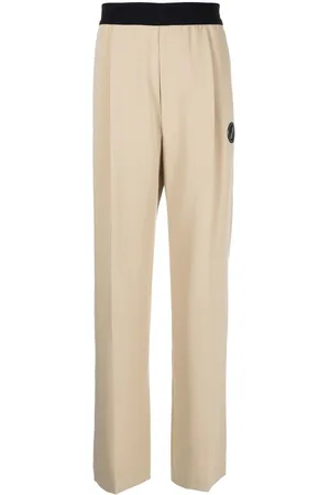 We11 Done Pantaloni a vita alta con pieghe