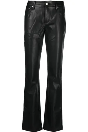 MISBHV Pantaloni dritti in finta pelle
