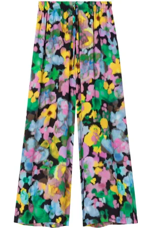 AZ FACTORY Pantaloni Sunrise a fiori x Lutz Huelle