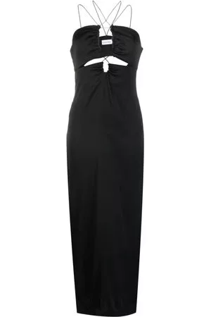 Calvin Klein Donna Vestiti lunghi cut out - Abito lungo con dettaglio cut-out - Nero