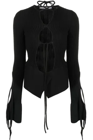 ANDREADAMO Top a coste con dettaglio cut-out