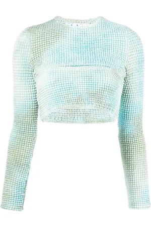 OFF-WHITE Top con fantasia tie-dye