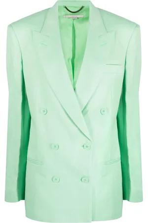 Stella McCartney Blazer doppiopetto con revers a lancia