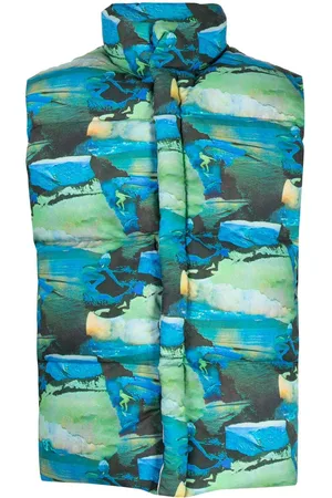 ERL Gilet imbottito con stampa