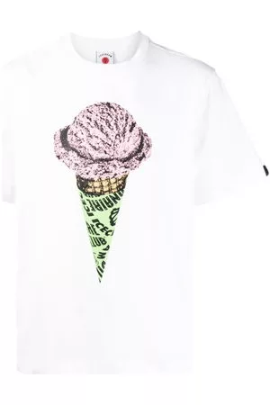 ICECREAM T-shirt girocollo con stampa - Bianco