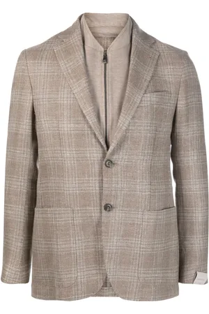 corneliani Blazer monopetto tartan