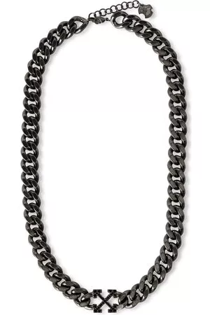 OFF-WHITE Collana Arrows con cristalli - Nero