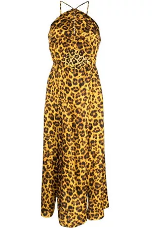 Sandro Donna Vestiti smanicati - Abito smanicato leopardato - Arancione