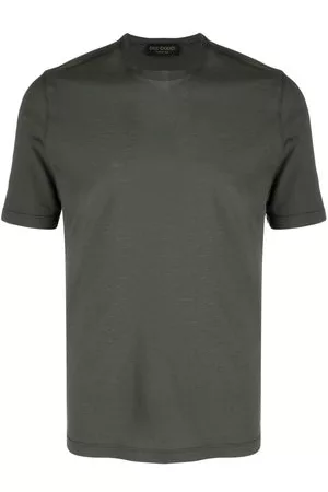 DELL'OGLIO Uomo T-shirt - T-shirt a girocollo - Verde