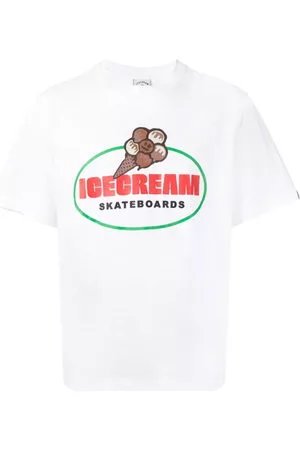 ICECREAM Uomo T-shirt - T-shirt girocollo con stampa - Bianco