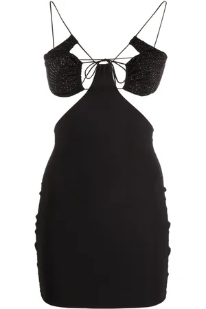 Amazuìn Abito corto con dettaglio cut-out