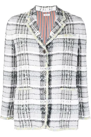 Thom Browne Giacca monopetto in tweed
