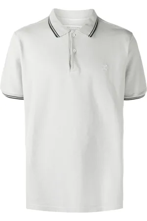 Maison Margiela Polo con dettaglio a righe