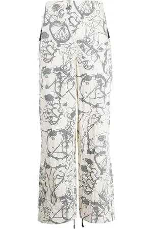 Alexander McQueen Pantaloni dritti con stampa
