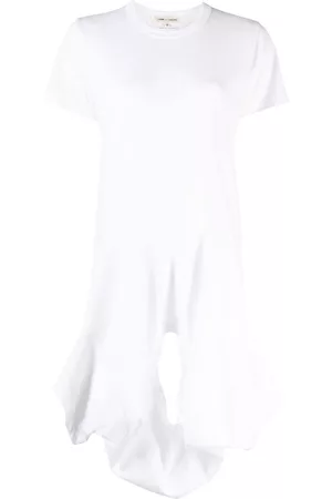 Comme des Garçons Donna T-shirt - T-shirt con dettaglio cut-out asimmetrico - Bianco