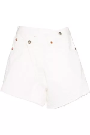 R13 Donna Pantaloncini - Shorts denim - Bianco